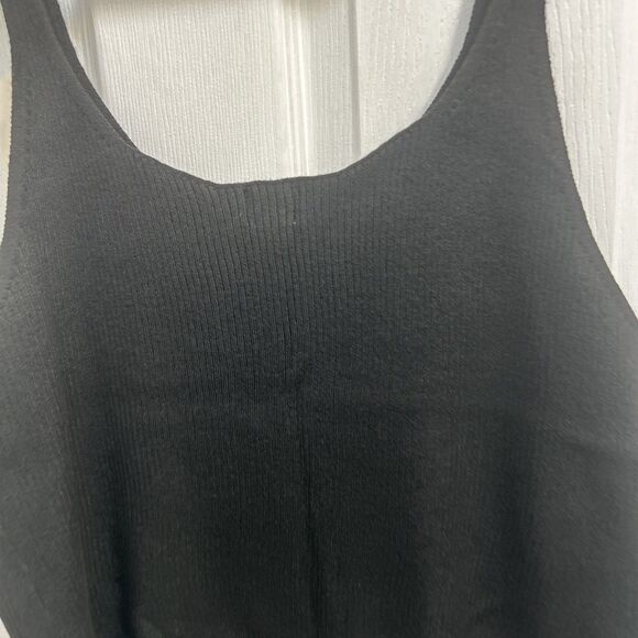 NWT A New Day Women’s Ribbed Knit V-Neck Casual Tank Top Black Plus Size 1X - Picture 11 of 16